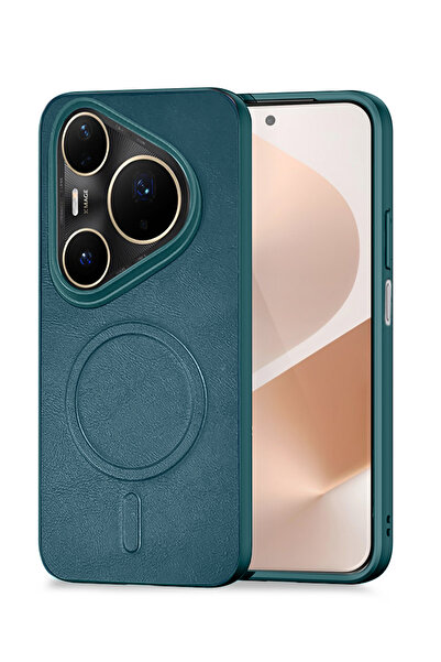 Wtech غطاء حماية ناعم فاخر من الجلد غير اللامع مع خاصية الشحن اللاسلكي المغنا...