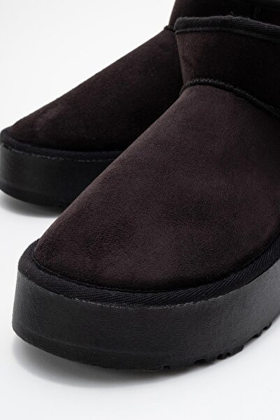 CCWAY AYAKKABI Yüksek Tabanlı Mini Bot SİYAH