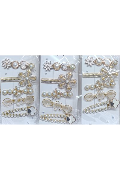 lawrenceshop 5'li Şık Tel Toka Hediyelik Zarif Düğün Nişan Özel Gün Tokaları