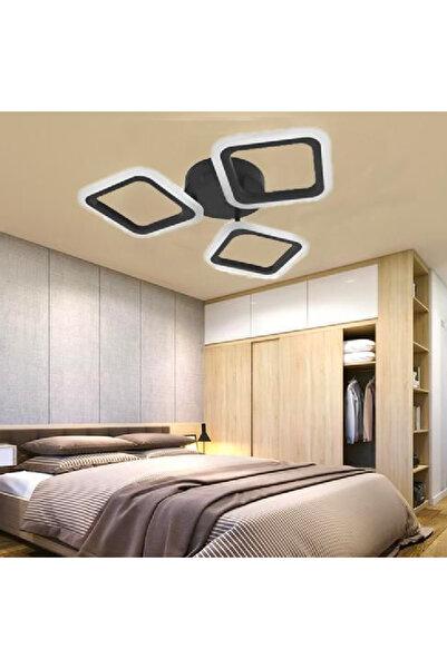 Alessandro DESIGN Candelabru LED PULSARIS 32W, 3 Pătrate, Lumină Rece/Caldă/N...