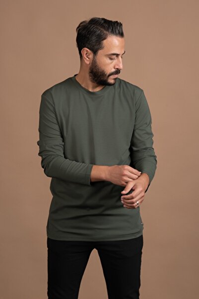 Paul Martin Regular Fit Crew Neck Rayon Fabric Full Lycra Long Sleeve Sweatshirt
