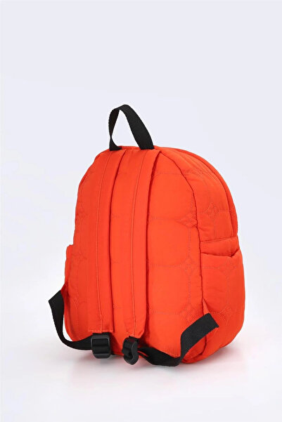 ÇÇS Women's Quilted Fabric Backpack with Teddy Bear Accessories