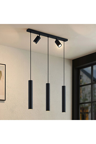 NZL Lighting Archio Üçlü Spotlu Ledli Sıralı Sarkıt Avize Yemek Masası Avize ...