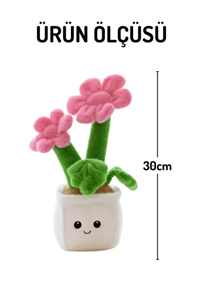 Nandy Home Pink Flower Pot Plush – Children's Room Decor and Toy