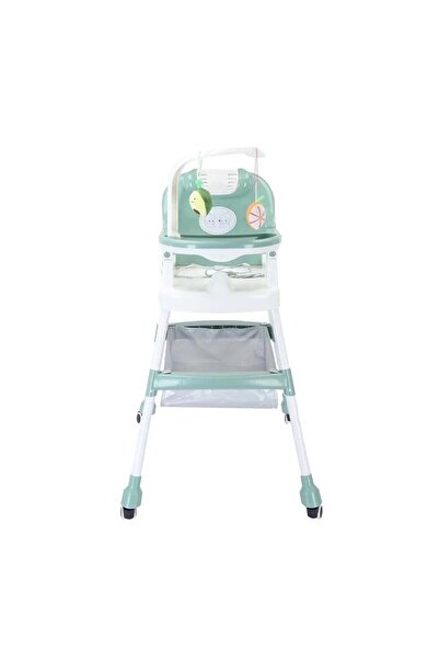 Flippy Children's High Chair, Flippy, Multifunctional, Foldable, with Wheels, Storage Basket, Plastic, Safe