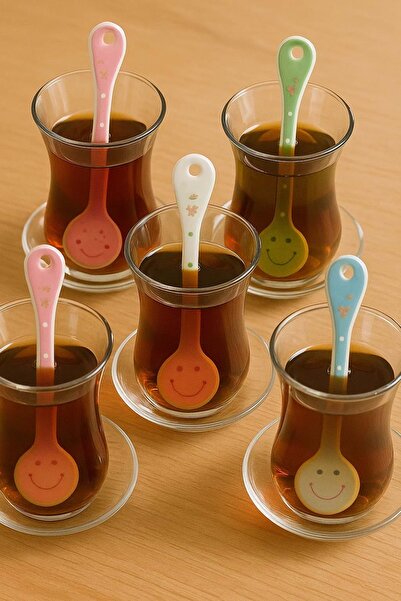 Jenisa 6-Piece Porcelain Teaspoon Set – Colorful Spoon Set