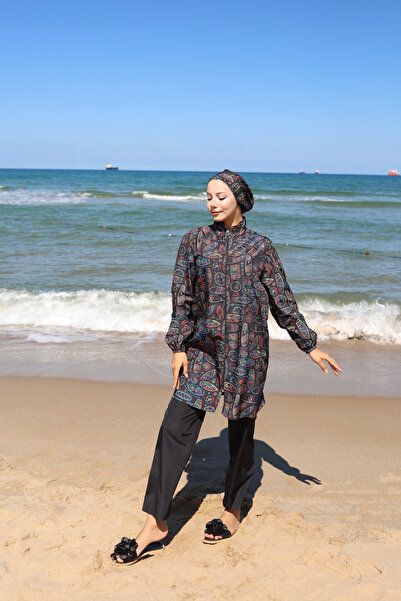 DLC Tekstil Σετ μαγιό 3 τεμαχίων με μοτίβο χιτζάμπ