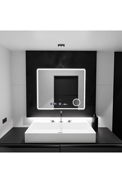 Marcello Oglindă dreptunghiulară cu LED, 90x75cm, Riflesso MotionGlow