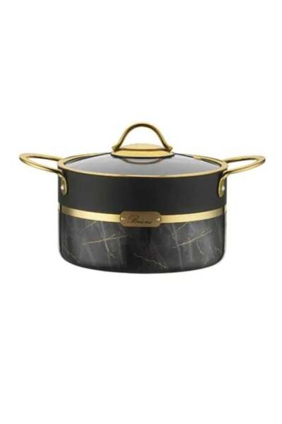 Bonera Turkish black granite pot 28 cm BRON1163