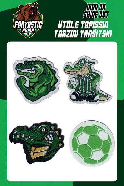 FANTASTIC ARMA Tkano značke sa grbom koje se lepe peglom - Set značaka sa tem...