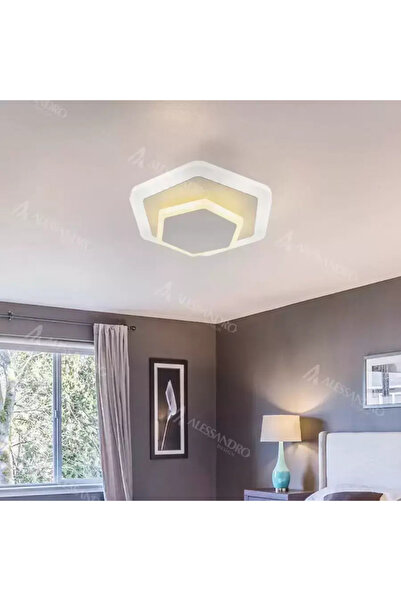 Alessandro DESIGN Lampă de tavan LED SONIA 36W, lumină rece/neutră, albă