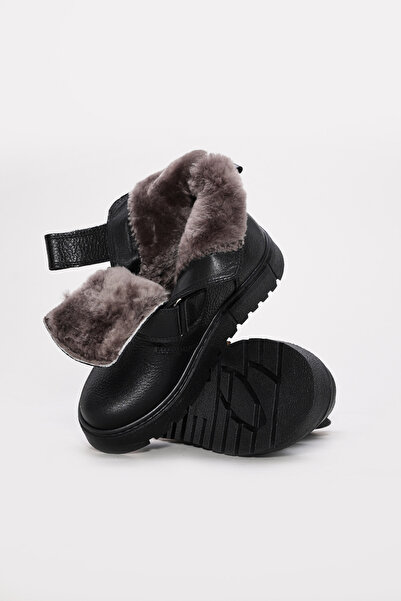 FAST STEP Hakiki Deri Kürklü Unisex Çocuk Klasik Bot 769KXA134