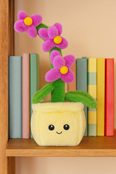 Nandy Home Purple Flower Pot Plush – Children's Room Decor and Toy