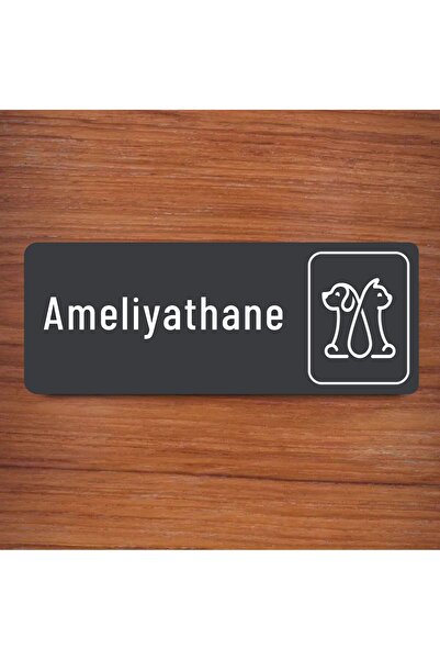 zafrakreklam Ofis Oda Kapı İsimliği Yönlendirme Tabelası 26X10cm ( Ameliyatha...