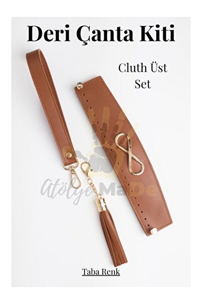 Atölye MaDe Σετ Τσάντας Clutch Top Δερμάτινο Σετ Πλεξίματος (Η τιμή αφορά μόν...