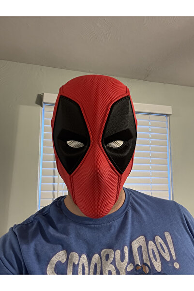 DEOZ3D Deadpool 3 Film Kaskı – Dokulu Model + 5’li Dokulu Göz Paketi – Cosplay & Koleksiyon Ürünü