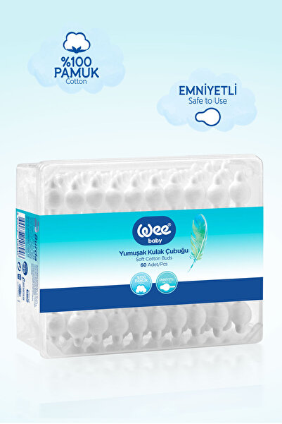 Wee Baby 60'lı Emniyetli Kulak Çubuğu (60x24 1440 Adet)