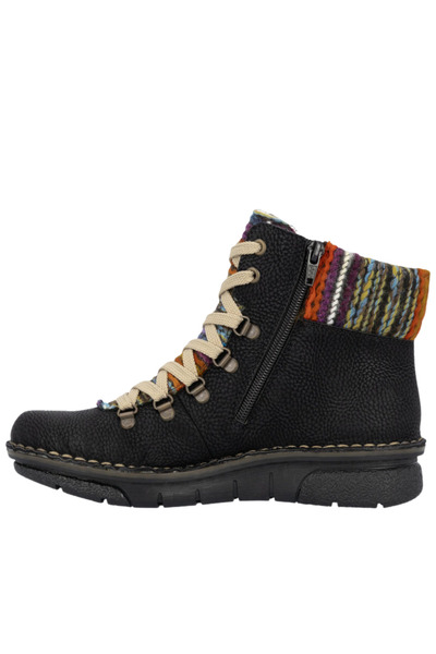 Rieker Casual boots, women, RIEKER, 73343-00 black, -leather 36