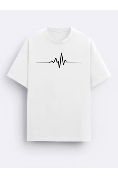 LAVİTTA Tricou pentru bărbați cu imprimeu „Bătăile inimii”