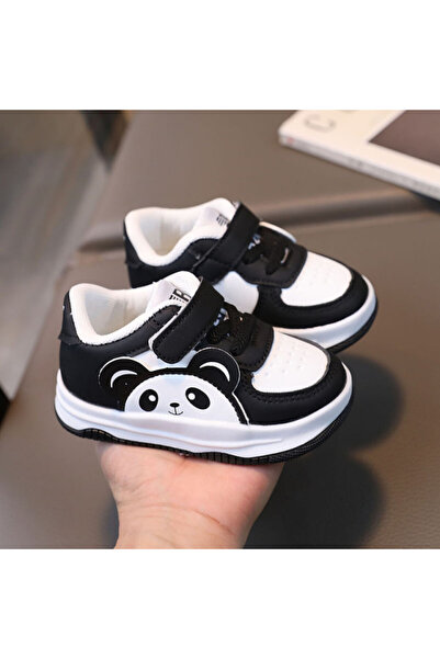 BebeNou Teniși albi și negri - Love Panda MBHY2406-2-c