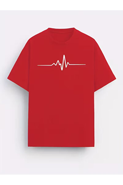LAVİTTA Men's Heartbeat Printed T-Shirt