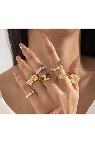 MURASSA BUTİK Vintage Çoklu Yüzük Seti