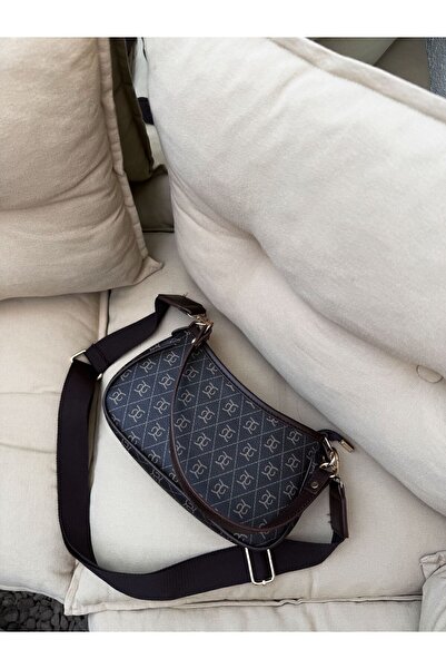 REVENKO Farme Monogram Kahverengi Çapraz Çanta