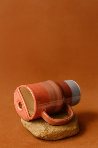 KABİLE SERAMİK Handmade Ceramic Mug Stella Series Thermos