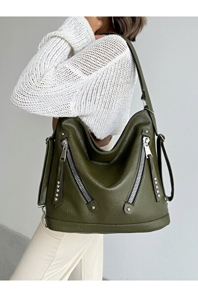 KIRASE ΝΕΑ ΠΟΙΟΤΗΤΑ ΜΑΛΑΚΟ ΔΕΡΜΑΤΙΝΟ ΤΣΑΝΤΑ ΠΛΑΤΗΣ ΚΑΙ ΤΣΑΝΤΑ ΏΜΟΥ ΜΕΓΑΛΟΥ ΜΕΓΕΘΟΥΣ ΠΟΛΛΑΠΛΩΝ ΔΙΑΤΑΞΗΩΝ