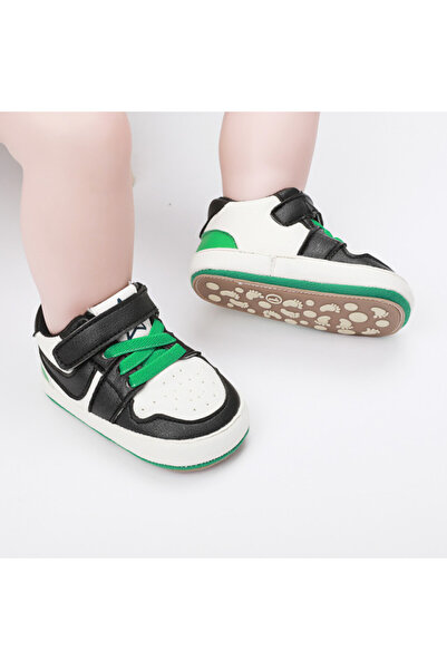 BebeNou Teniși albi cu negru și verde - Smart MB9812-1-sa1