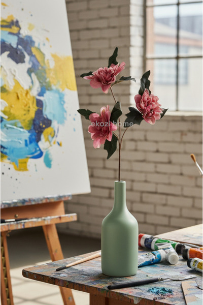 Dekosimge Yapay Dahlia, Yıldız Çiçeği, Uzun Saplı, 60 cm 3 Başlı