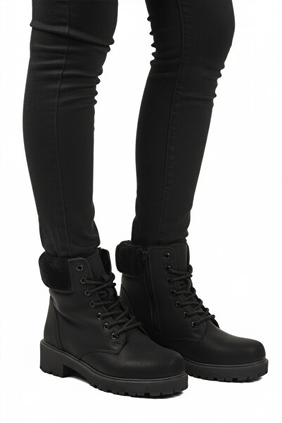 AYAKMOD Cizme de damă antiderapante cu interior din lână smarald negru Marc 4...