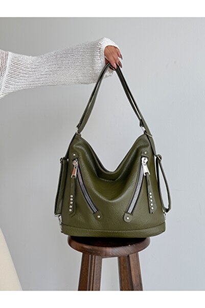 KIRASE ΝΕΑ ΠΟΙΟΤΗΤΑ ΜΑΛΑΚΟ ΔΕΡΜΑΤΙΝΟ ΤΣΑΝΤΑ ΠΛΑΤΗΣ ΚΑΙ ΤΣΑΝΤΑ ΏΜΟΥ ΜΕΓΑΛΟΥ ΜΕΓΕΘΟΥΣ ΠΟΛΛΑΠΛΩΝ ΔΙΑΤΑΞΗΩΝ