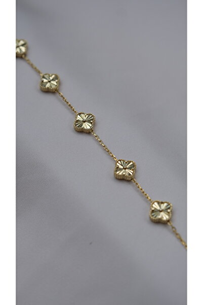 PİGNORA 925 Ayar 5 Yoncalı Gümüş Bileklik