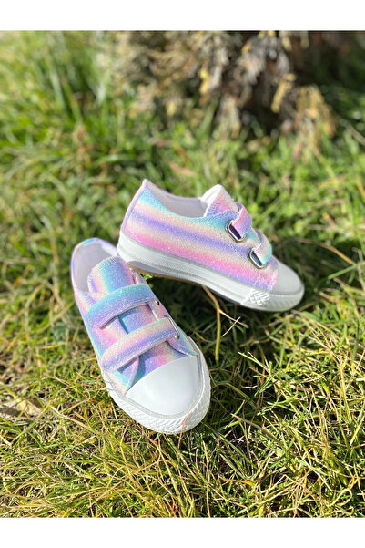 NeSe Shoes Gökkuşağı Kız Çocuk Spor Ayakkabısı Sneaker