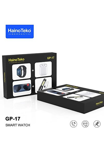 HAINOTEKO Haino Teko Germany GP17 Series 9 Full Screen Smart Watch Combo (Earphone, LED Torch, Sunglass)