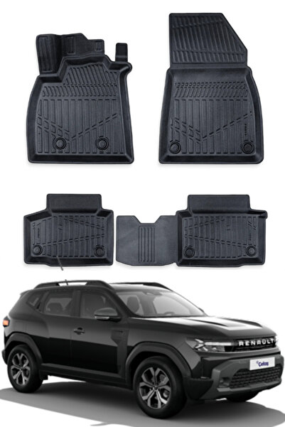 ko kaliteoto Renault Duster 2025 Uyumlu Model Araca Özel Siyah Paspas Takım