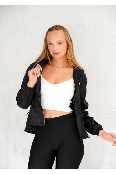 Azra Moda Style Trend Spring Hooded Jacket Women