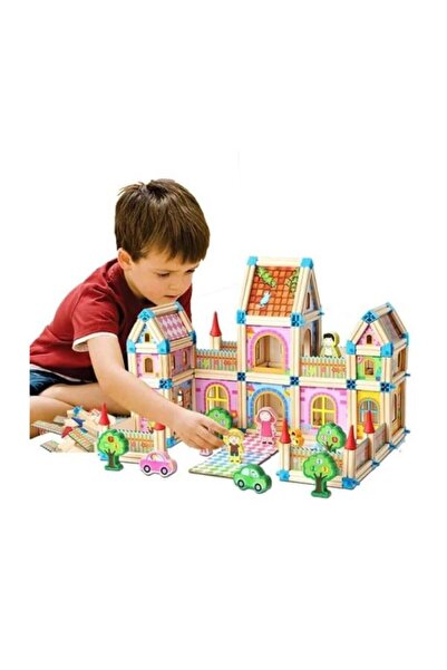 Toys Heaven القلعة الخشبية حجم كبير