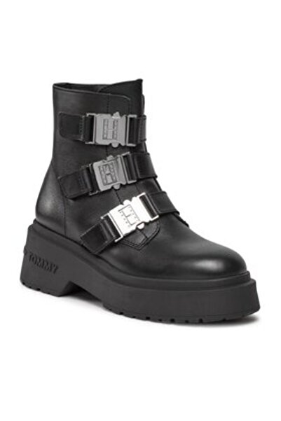 Tommy Jeans Γυναικεία Μπότες EN0EN02443 Μαύρα