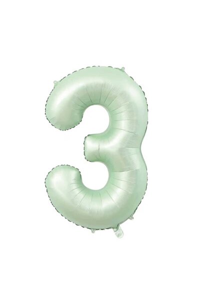 Generic Brand Green 3 Number Foil Balloon 76 cm