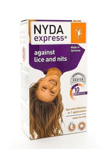 Nyda محلول نايدا إكسبريس للقضاء على القمل والصئبان في 10 دقائق فقط - 50 مل