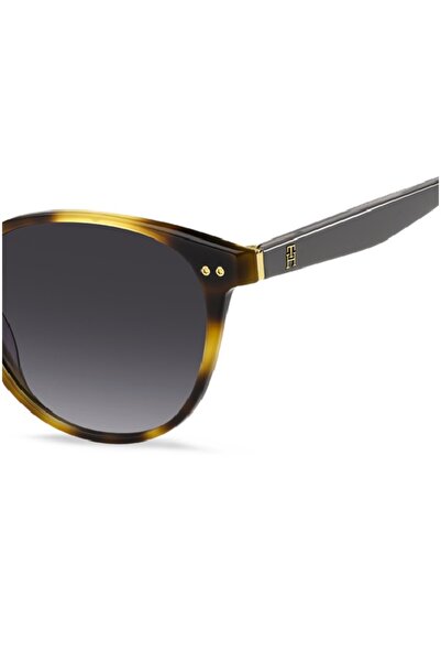 Tommy Hilfiger Women's Sunglasses Th 2289 05L Yellow Havana Frame Dark Purple Transition Lens
