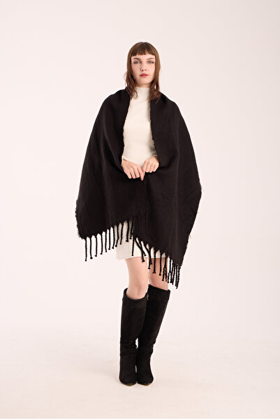 OX-RA Unisex Puffy ελαφρύ κασκόλ μαύρο