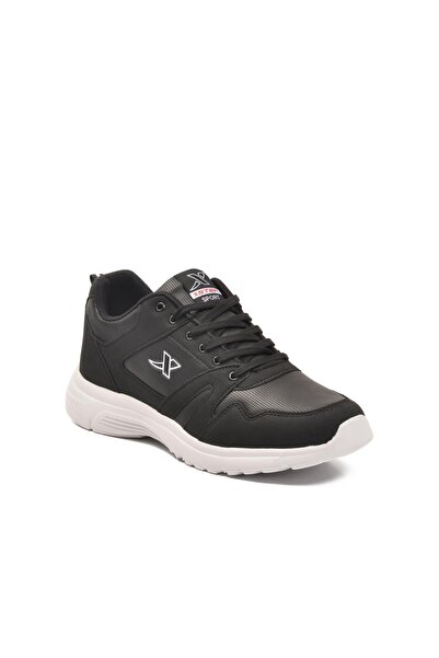 WALKWAY Black-White Men's Seasonal Sports Shoes Xstep 020-Cilt m (Byk No)