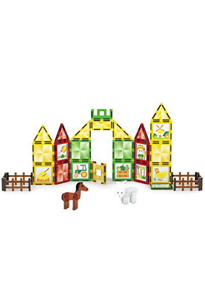 VALA Smart, educational magnetic construction set, VALA® FARM magnetic blocks, 46 pieces