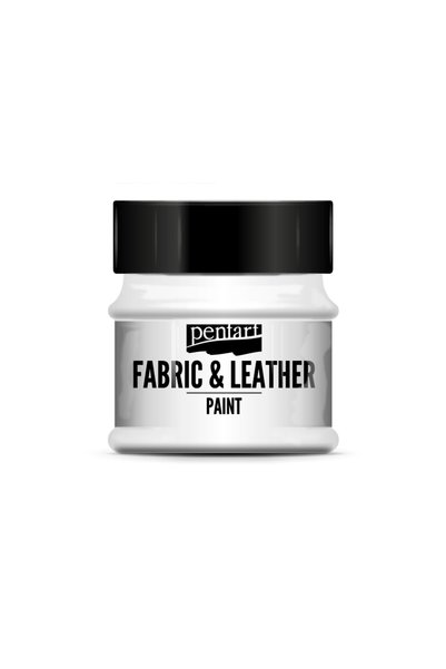 Pentart FABRIC AND LEATHER PAINT 50 ML WHITE