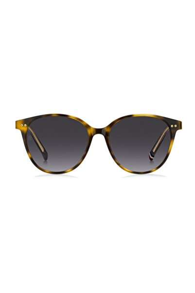 Tommy Hilfiger Women's Sunglasses Th 2289 05L Yellow Havana Frame Dark Purple Transition Lens