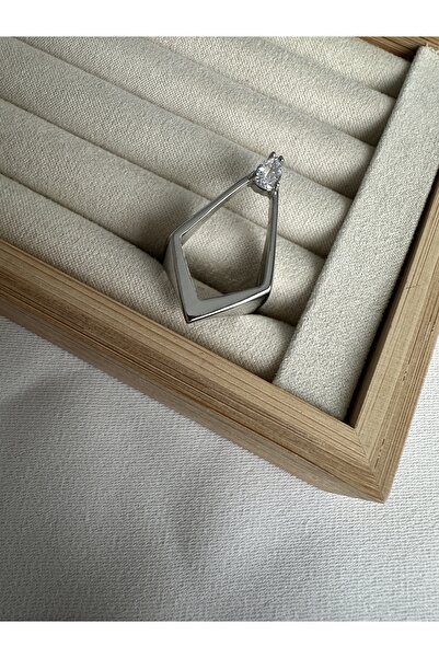 ringbox خاتم درع حجري فضي اللون