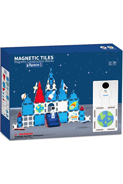 VALA Intelligent Magnetic Construction Set, VALA® SPACE MAGNETIC BLOCKS, 39 Pieces